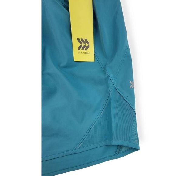 All in Motion Mid Rise Turquoise Running Shorts  3X - Picture 4 of 5